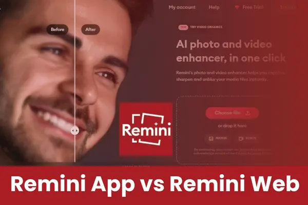 Remini App vs Remini Professional Web